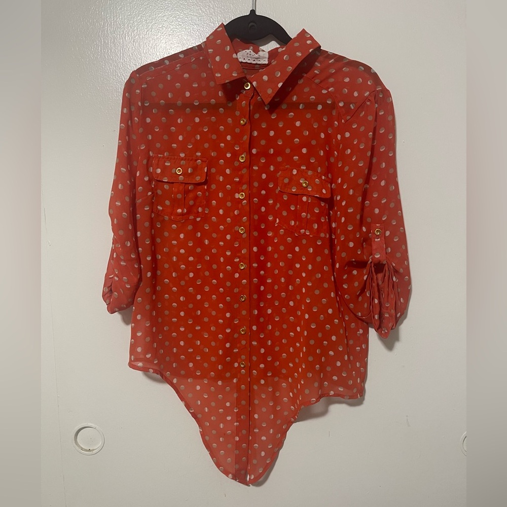 Perch by blu pepper blouse size M - Picture 4 of 7